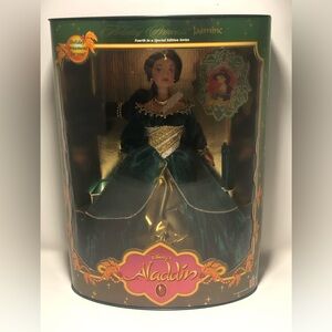 Disney Aladdin Jasmine in Emerald and Gold Gown